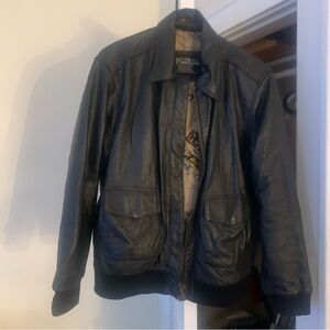 Black Genuine Leather Coat/Jacket